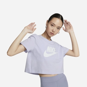 Nike | CROPPED  { OXYGEN PURPLE/WHITE