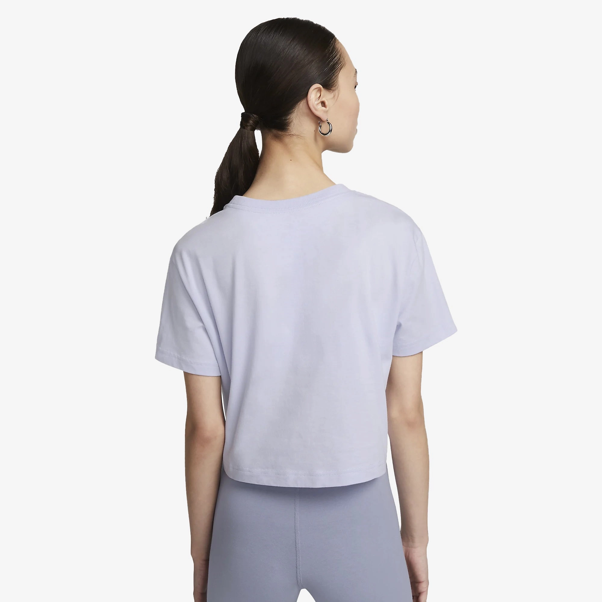 Nike | CROPPED  { OXYGEN PURPLE/WHITE
