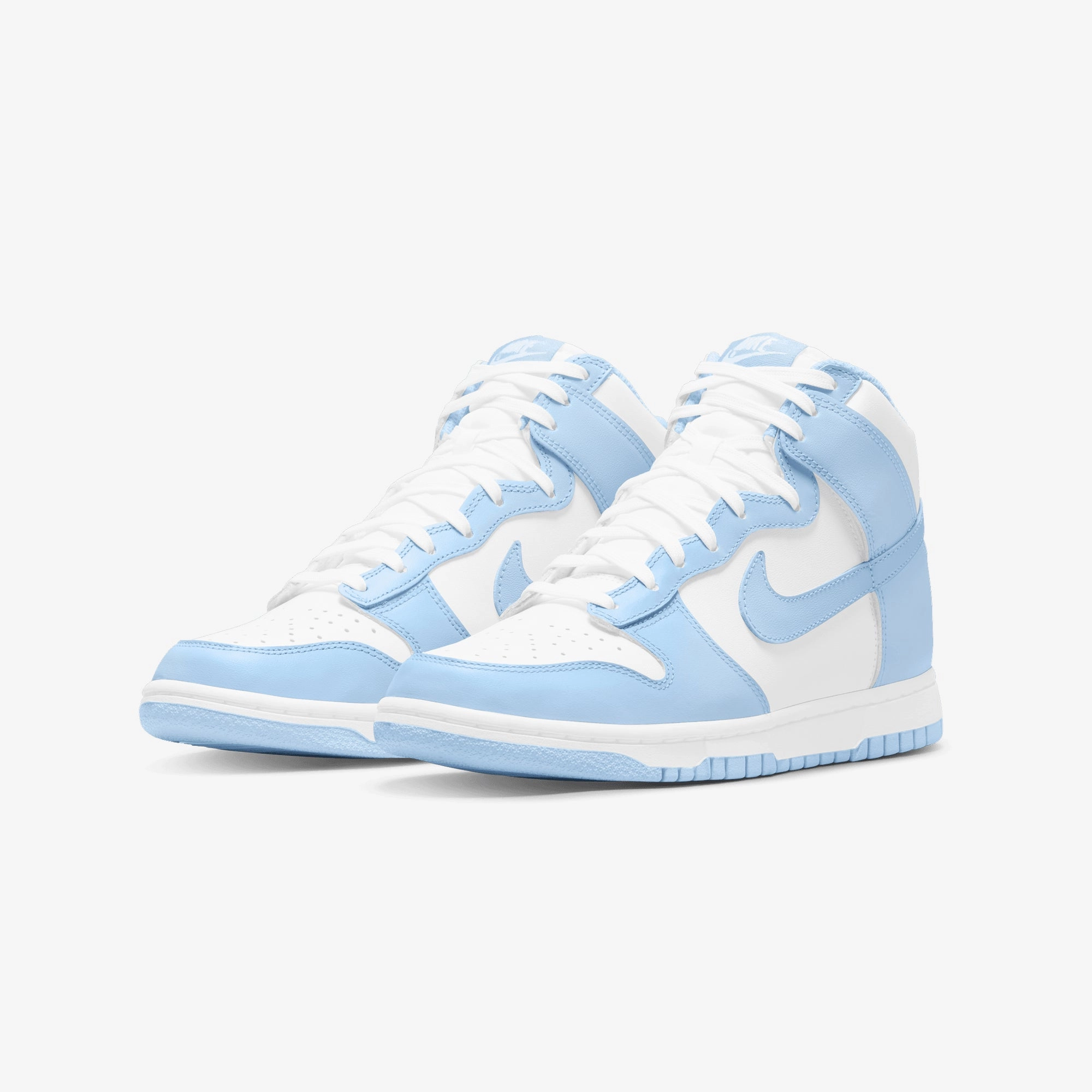 Nike | DUNK HIGH  { WHITE/ALUMINUM