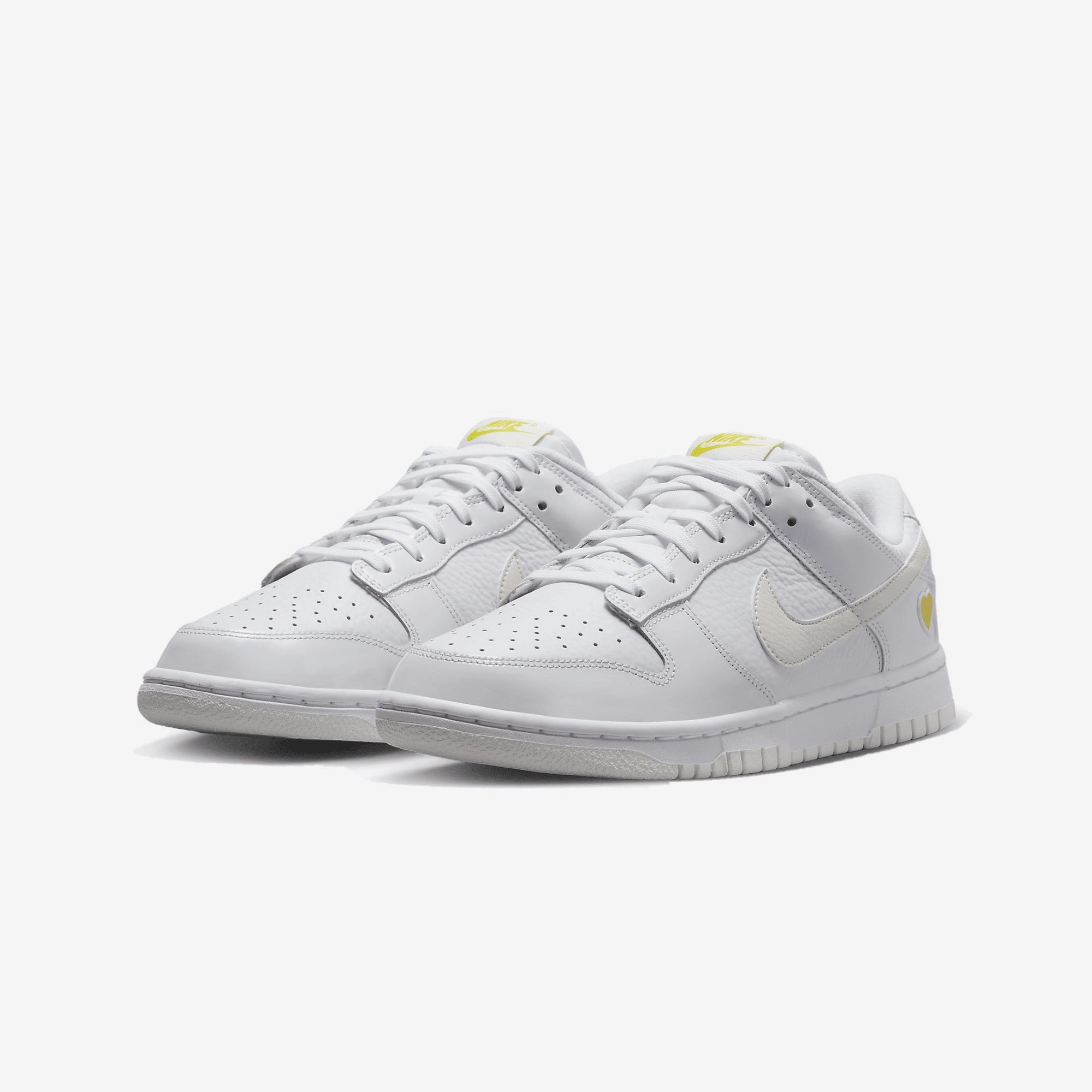Nike | DUNK LOW  { WHITE/SAIL-OPTI YELLOW