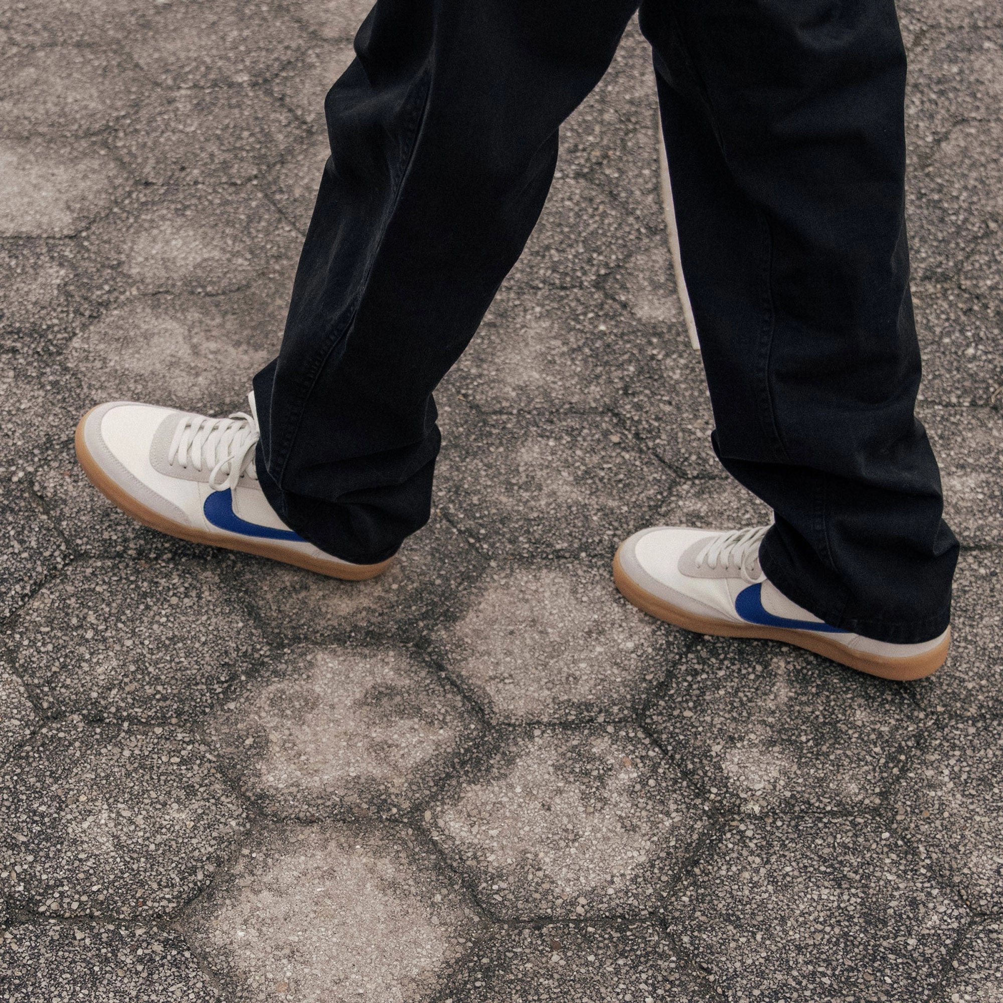 Nike | KILLSHOT 2 LEATHER  { SAIL/HYPER BLUE-GUM YELLOW