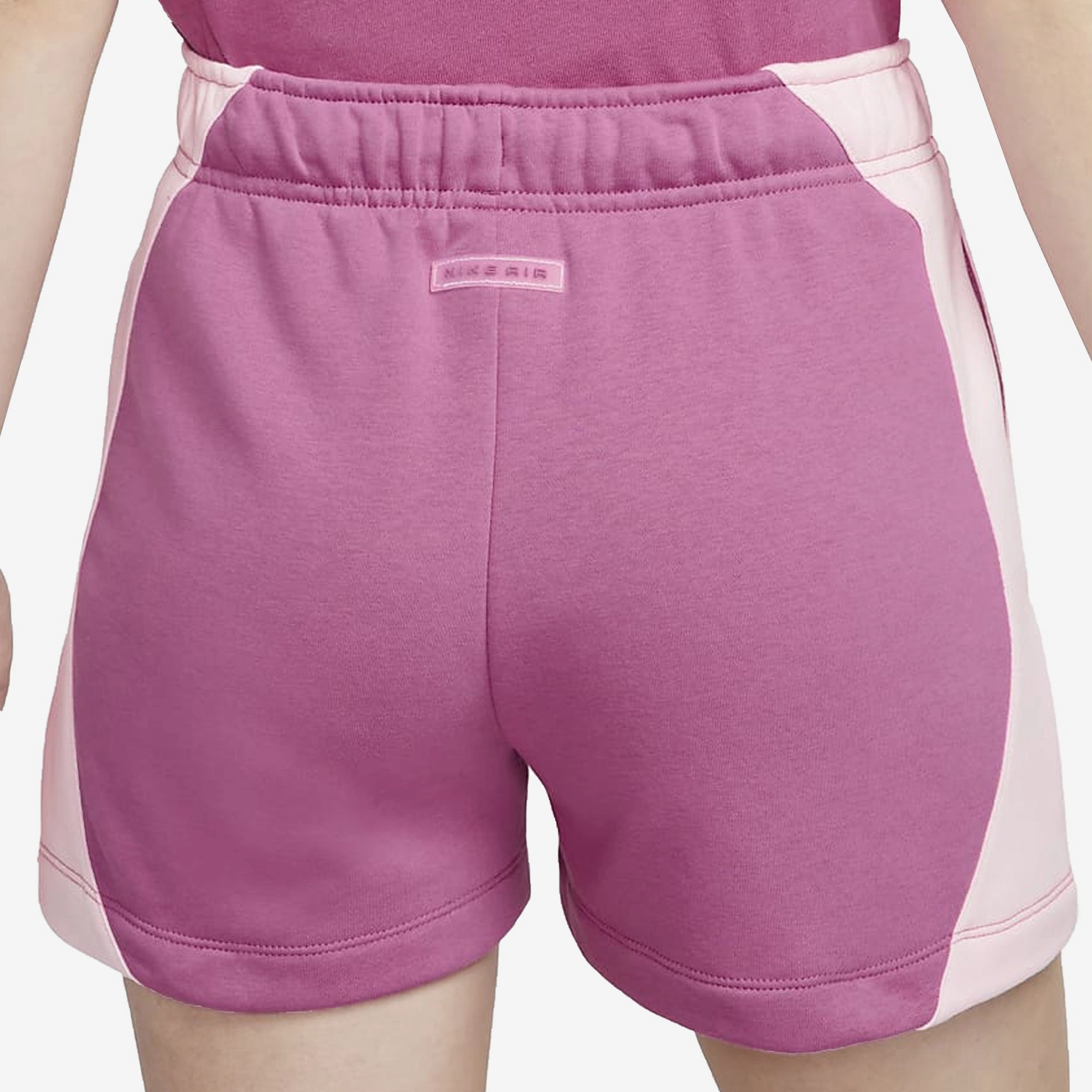 Nike | MID-RISE FLEECE SHORTS  { COSMIC FUCHSIA/PINK FOAM /COSMIC FUCHSIA