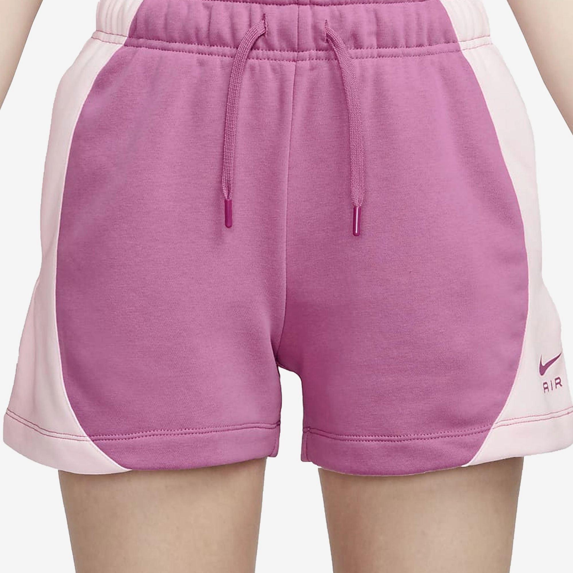 Nike | MID-RISE FLEECE SHORTS  { COSMIC FUCHSIA/PINK FOAM /COSMIC FUCHSIA