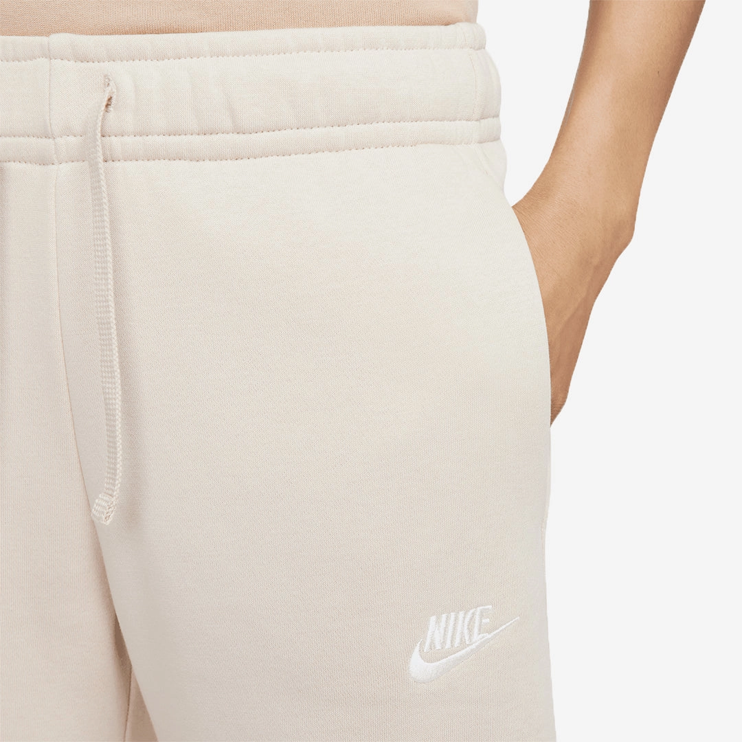 Nike | MID RISE WIDE LEG SWEATPANTS  { SANDDRIFT/WHITE