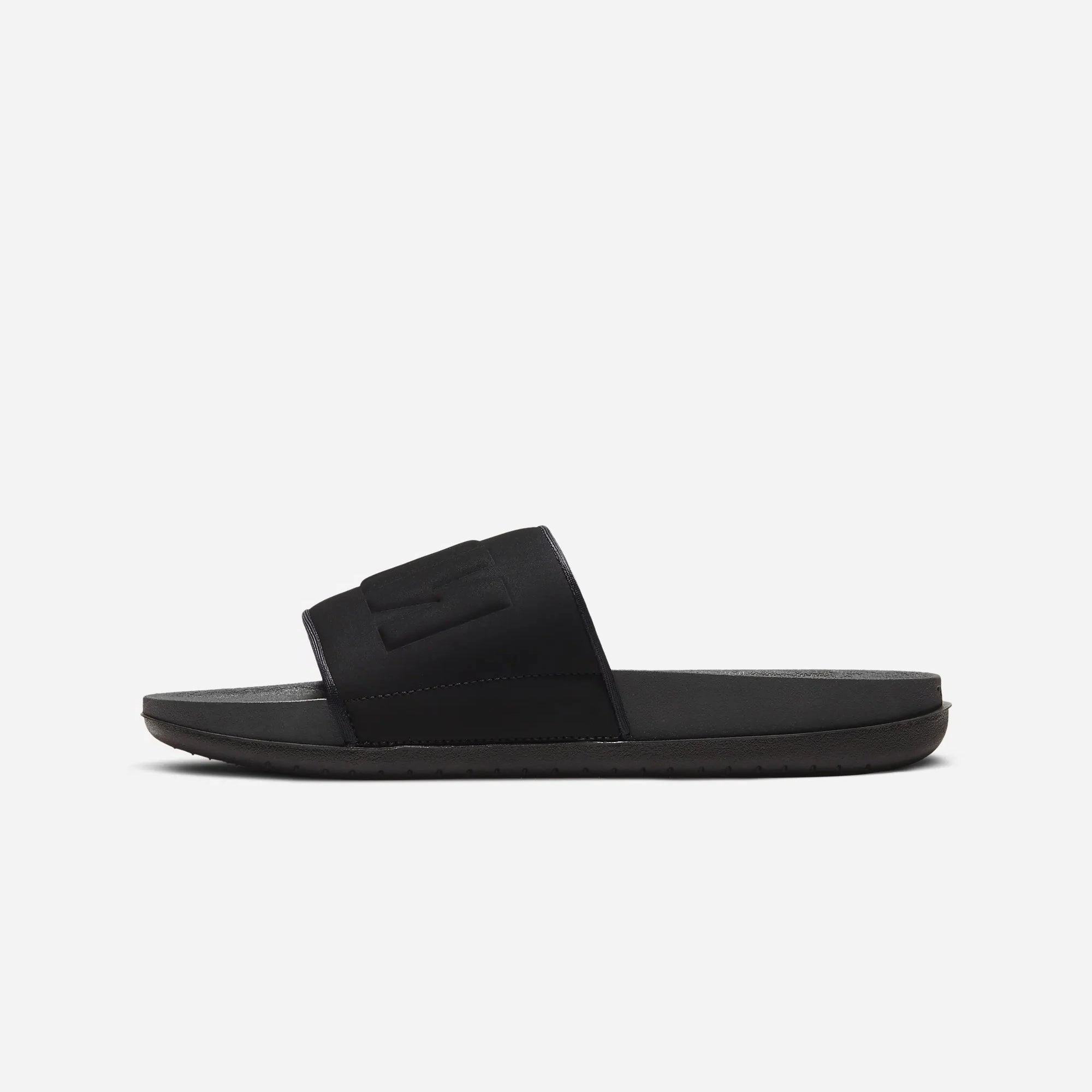 Nike | OFFCOURT  { ANTHRACITE/BLACK-BLACK