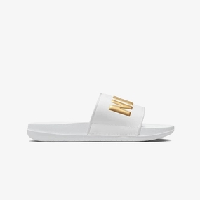 Nike | OFFCOURT  { WHITE/METALLIC GOLD-WHITE