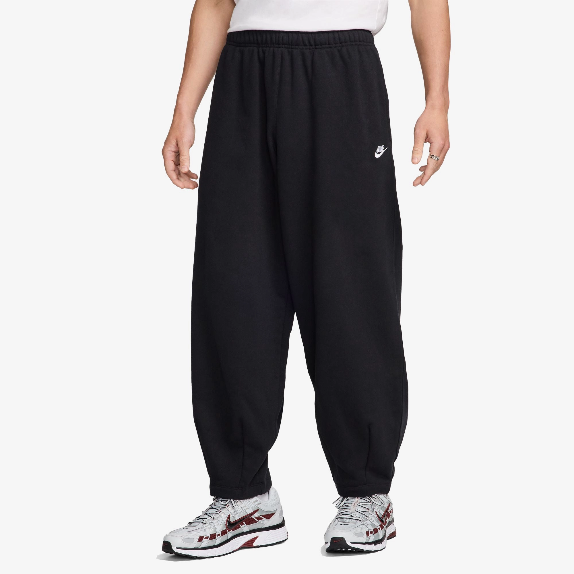 NIKE | OVERSIZED FRENCH TERRY PANTS { BLACK/BLACK/WHITE