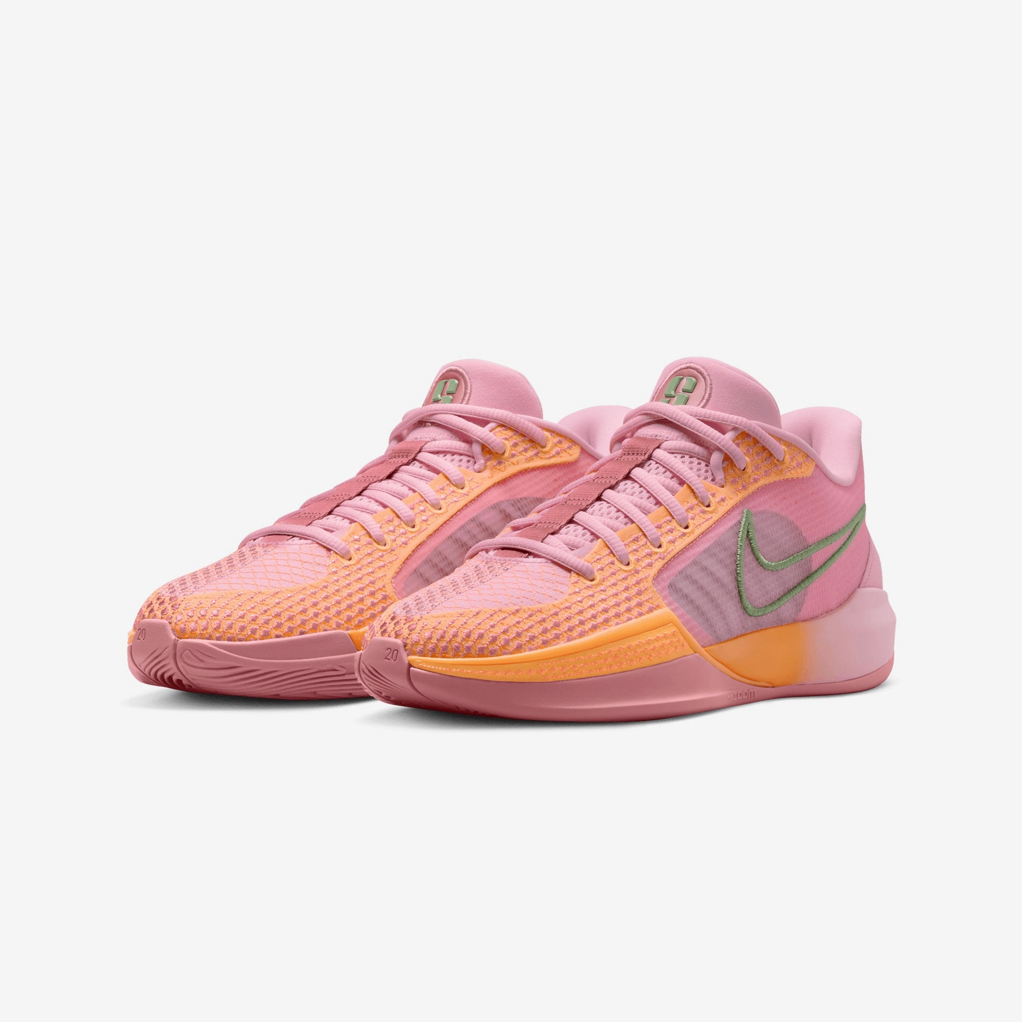 Nike | SABRINA 1 WEST COAST ROOTS EP  { MED SOFT PINK/OIL GREEN-TOTAL ORANGE