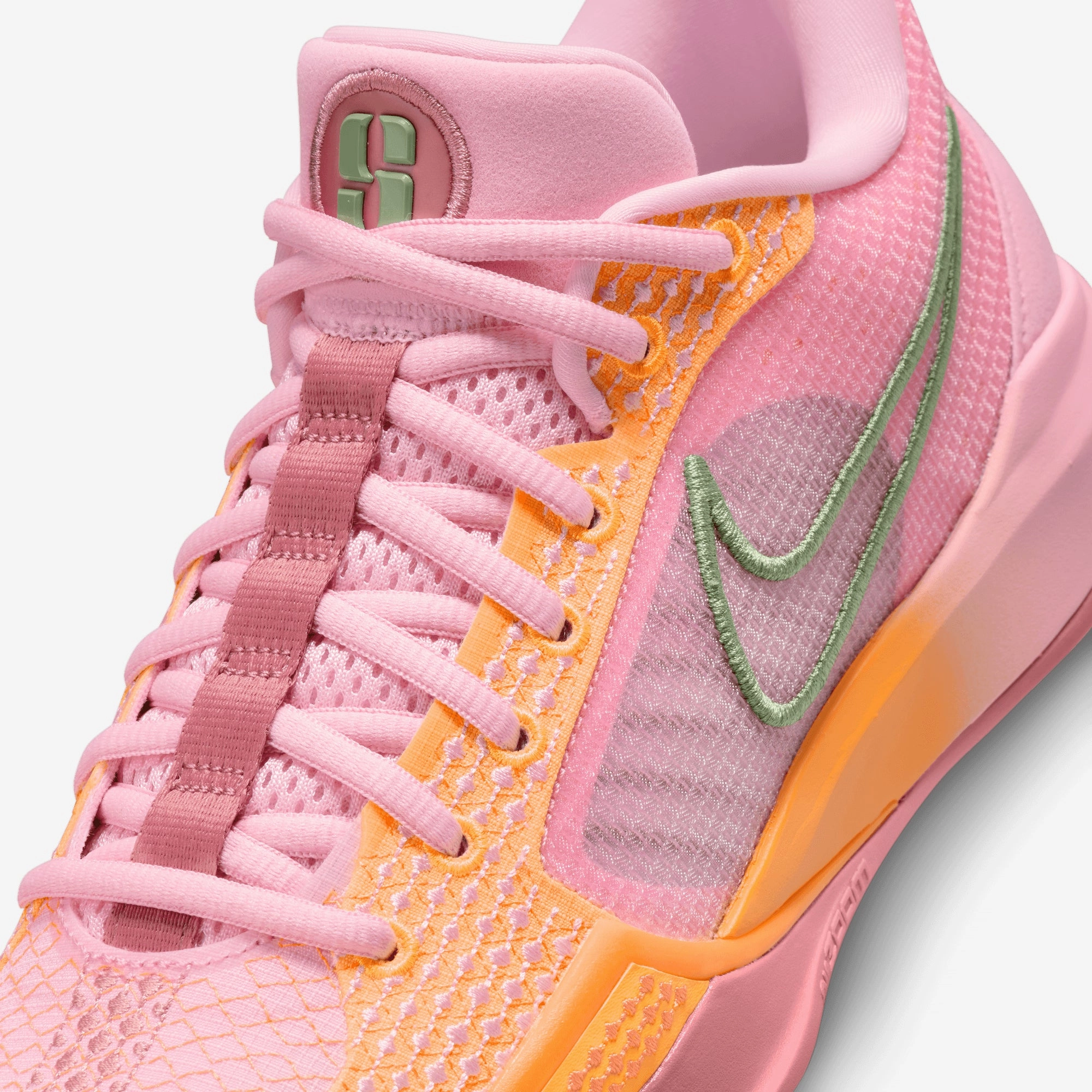 Nike | SABRINA 1 WEST COAST ROOTS EP  { MED SOFT PINK/OIL GREEN-TOTAL ORANGE