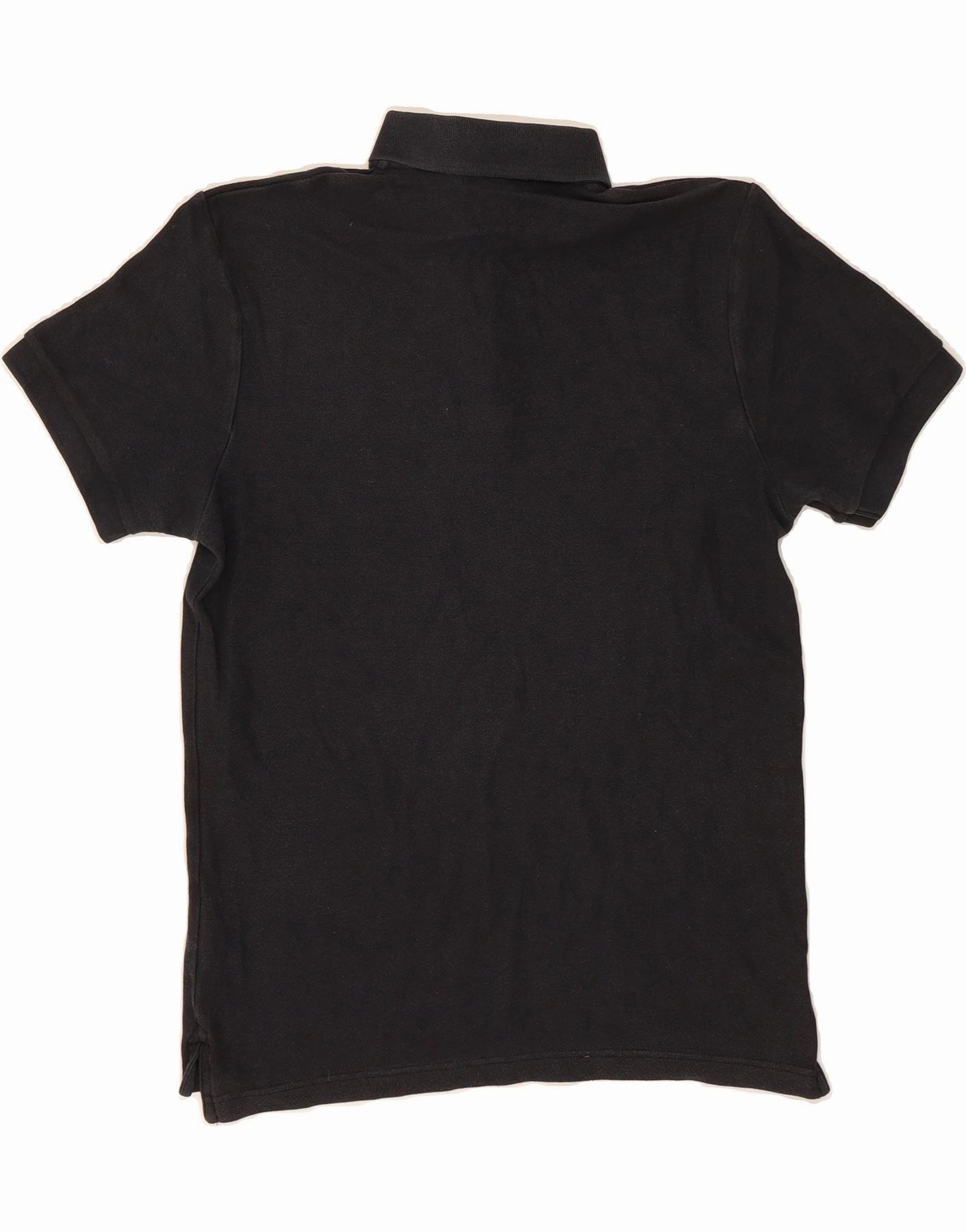 NIKE Mens Polo Shirt Medium Black Cotton