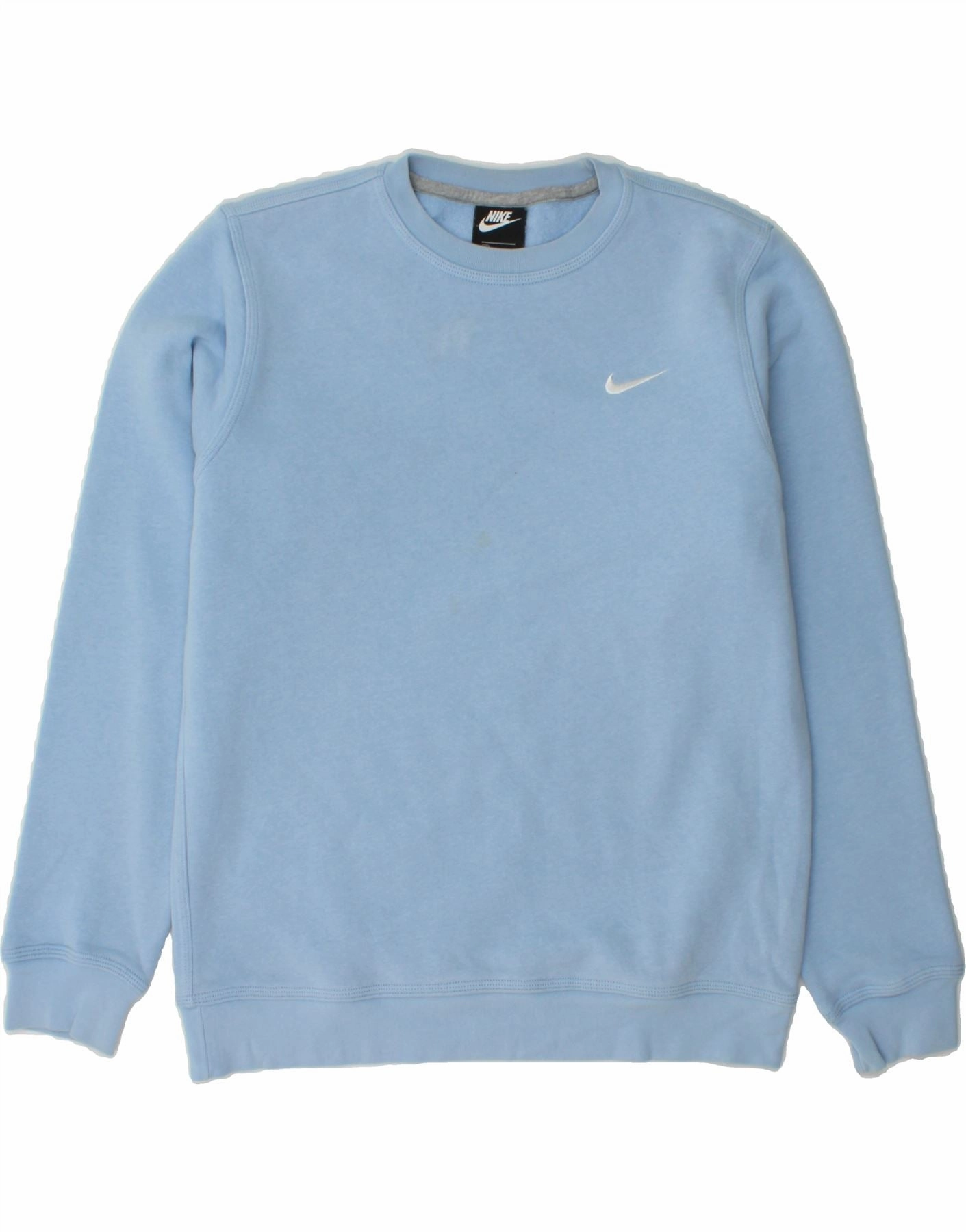 NIKE Mens Sweatshirt Jumper Medium Blue Cotton