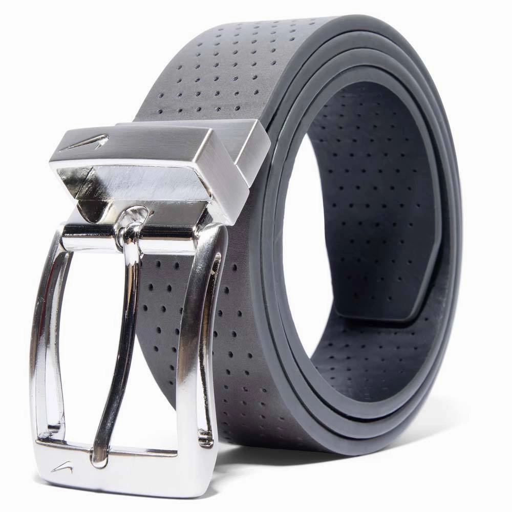 Nike Perforated Reversible w/Ultralight Buckle Golf Belt Gray/Black - 24 Men