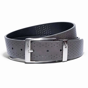Nike Perforated Reversible w/Ultralight Buckle Golf Belt Gray/Black - 24 Men