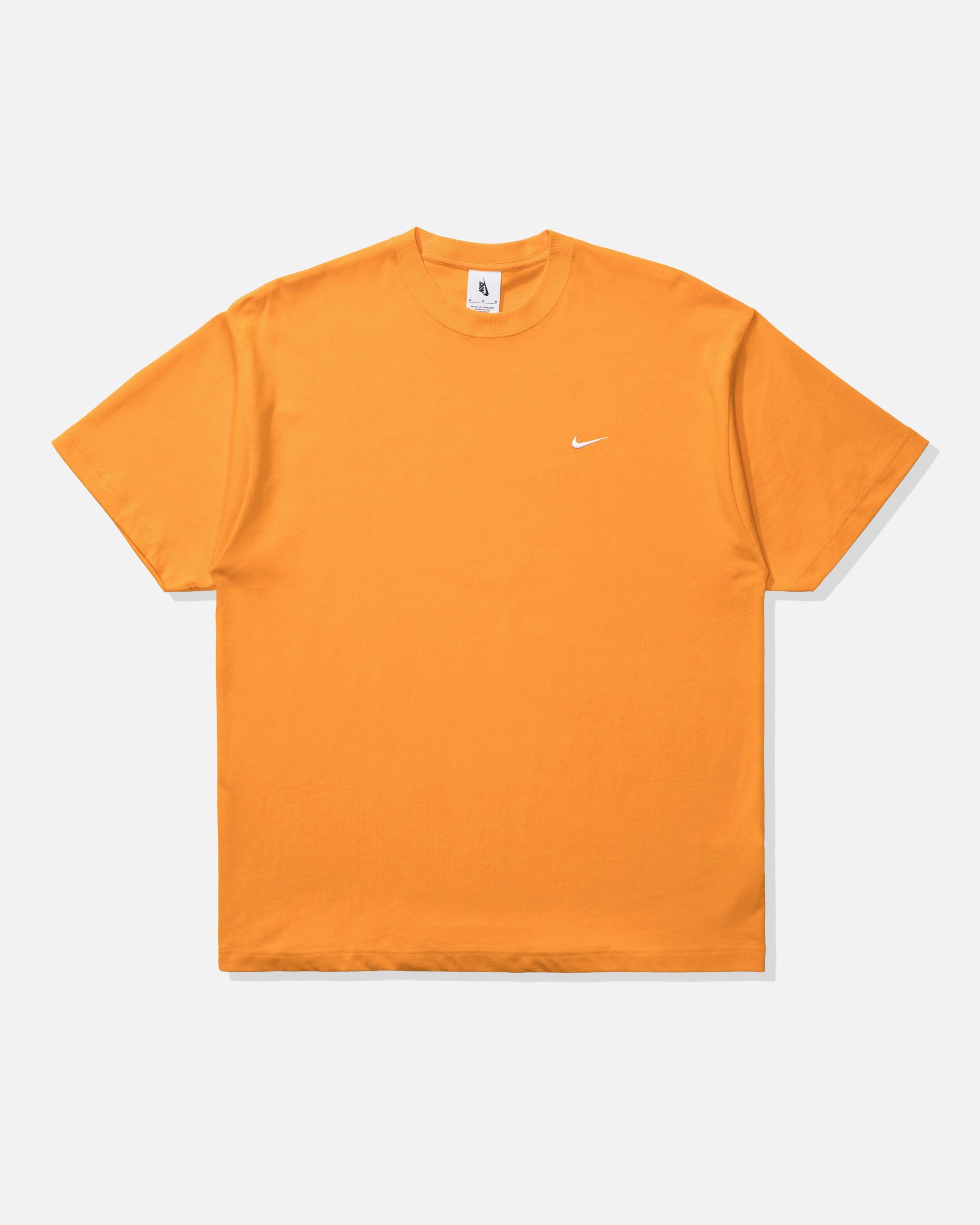NIKE SOLO SWOOSH KNIT TOP - KUMQUAT/ WHITE