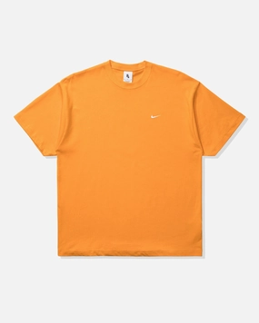 NIKE SOLO SWOOSH KNIT TOP - KUMQUAT/ WHITE