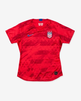 NIKE WOMEN'S U.S. STADIUM JERSEY 2019 - SPEEDRED/BRIGHTBLUE