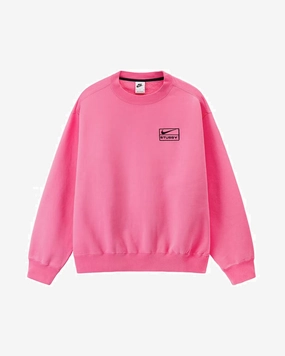 NIKE X STUSSY FLEECE PINK CREWNECK (NEW)