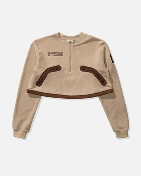 NIKE X TRAVIS SCOTT WOMEN'S NRG BH PO CREW - KHAKI
