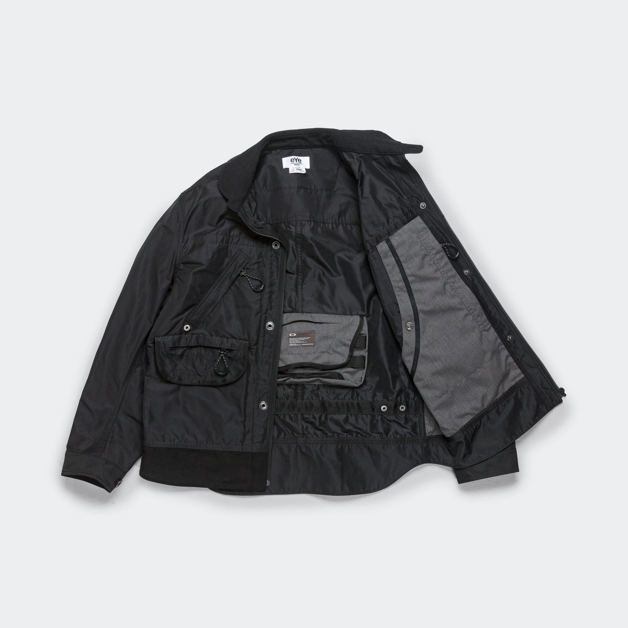 Polyester Twill Laminated Jacket x OAKLEY - Black/Black