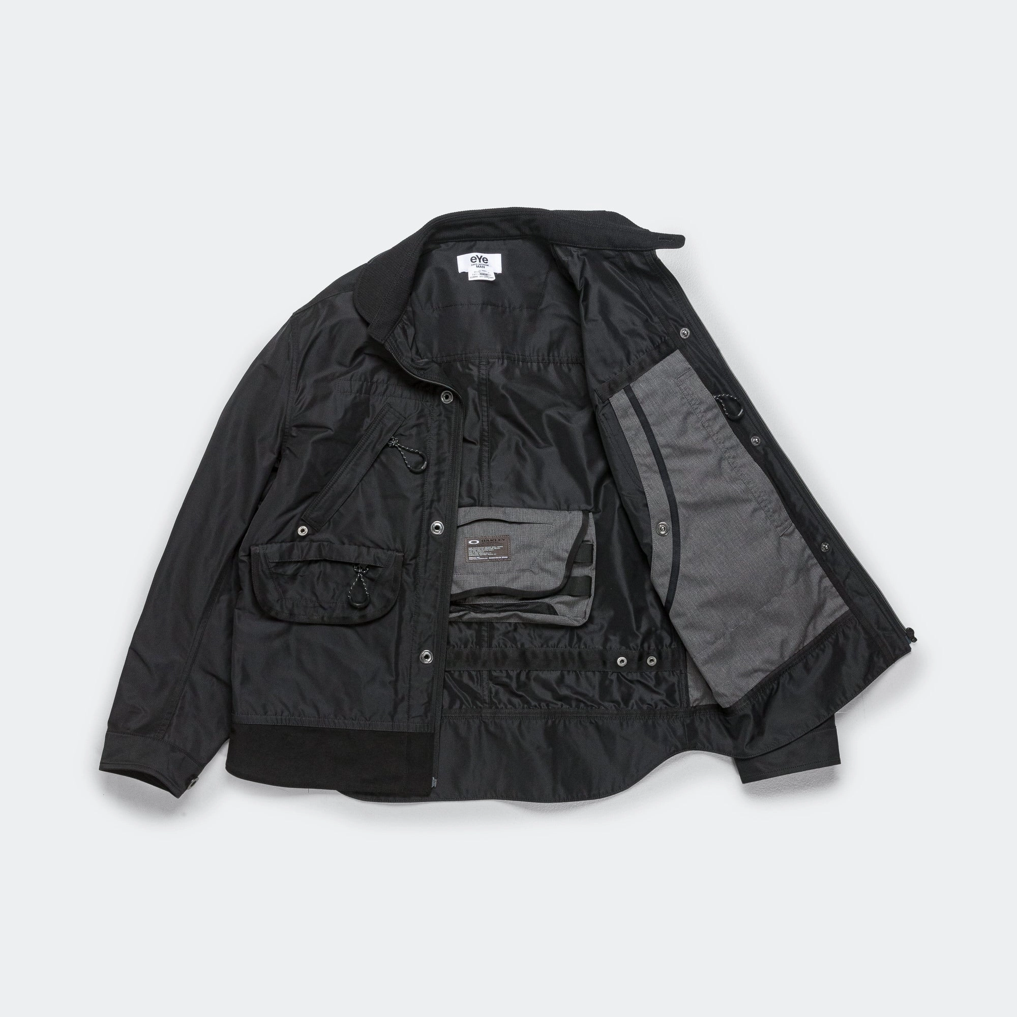 Polyester Twill Laminated Jacket x OAKLEY - Black/Black