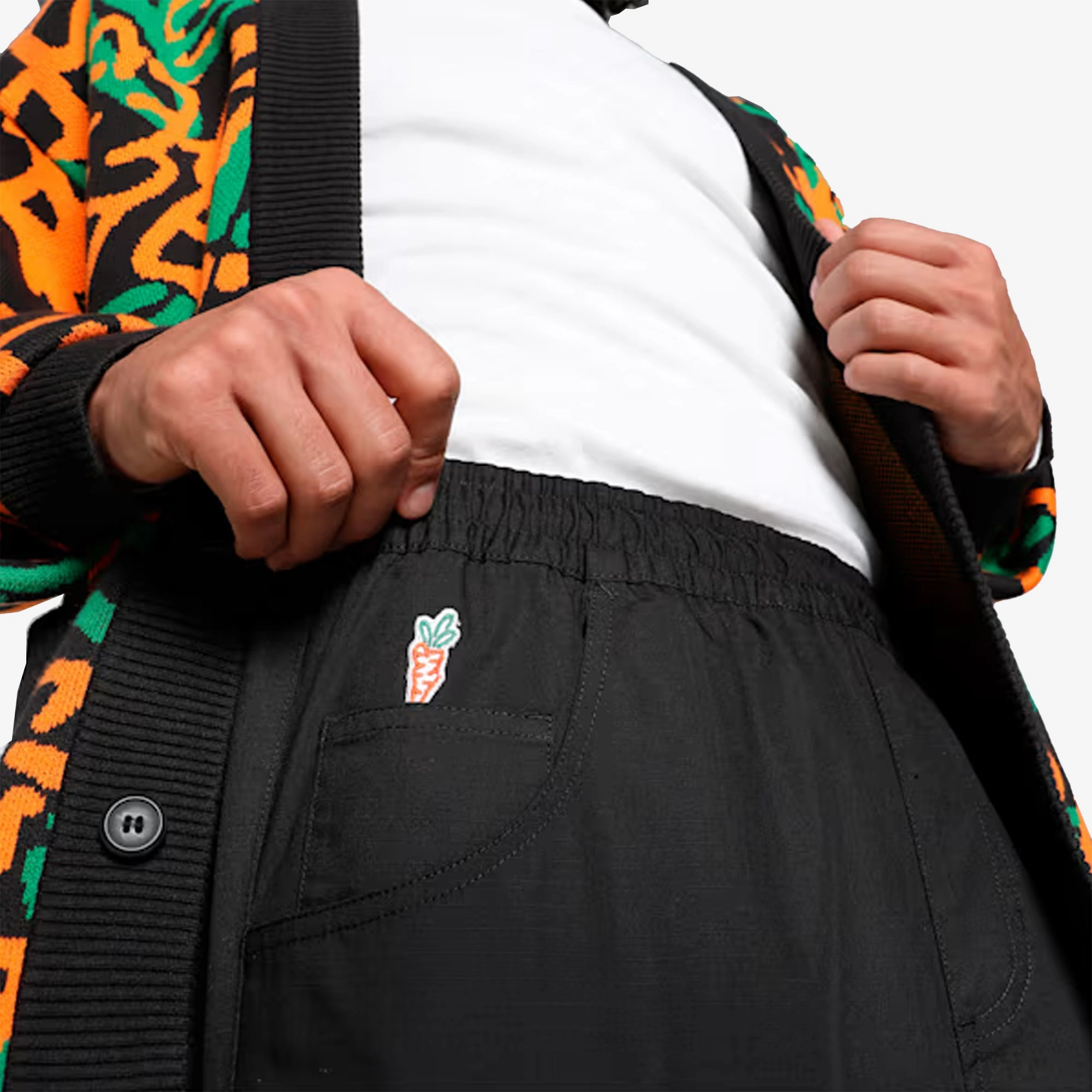 PUMA | x CARROTS RELAXED FIT CARGO PANTS { BLACK