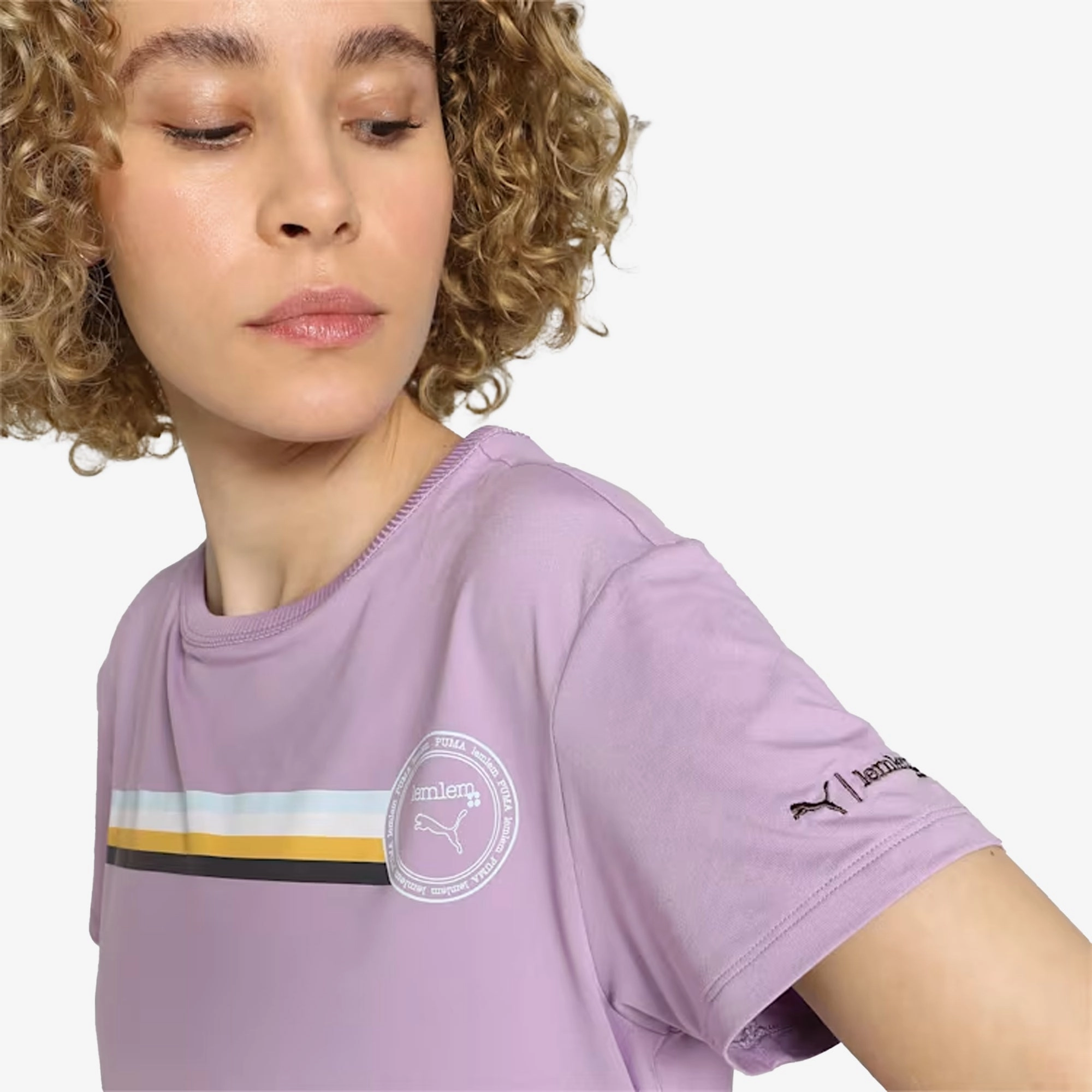 Puma | X LEMLEM TRAINING T-SHIRT  { VIVID VIOLET