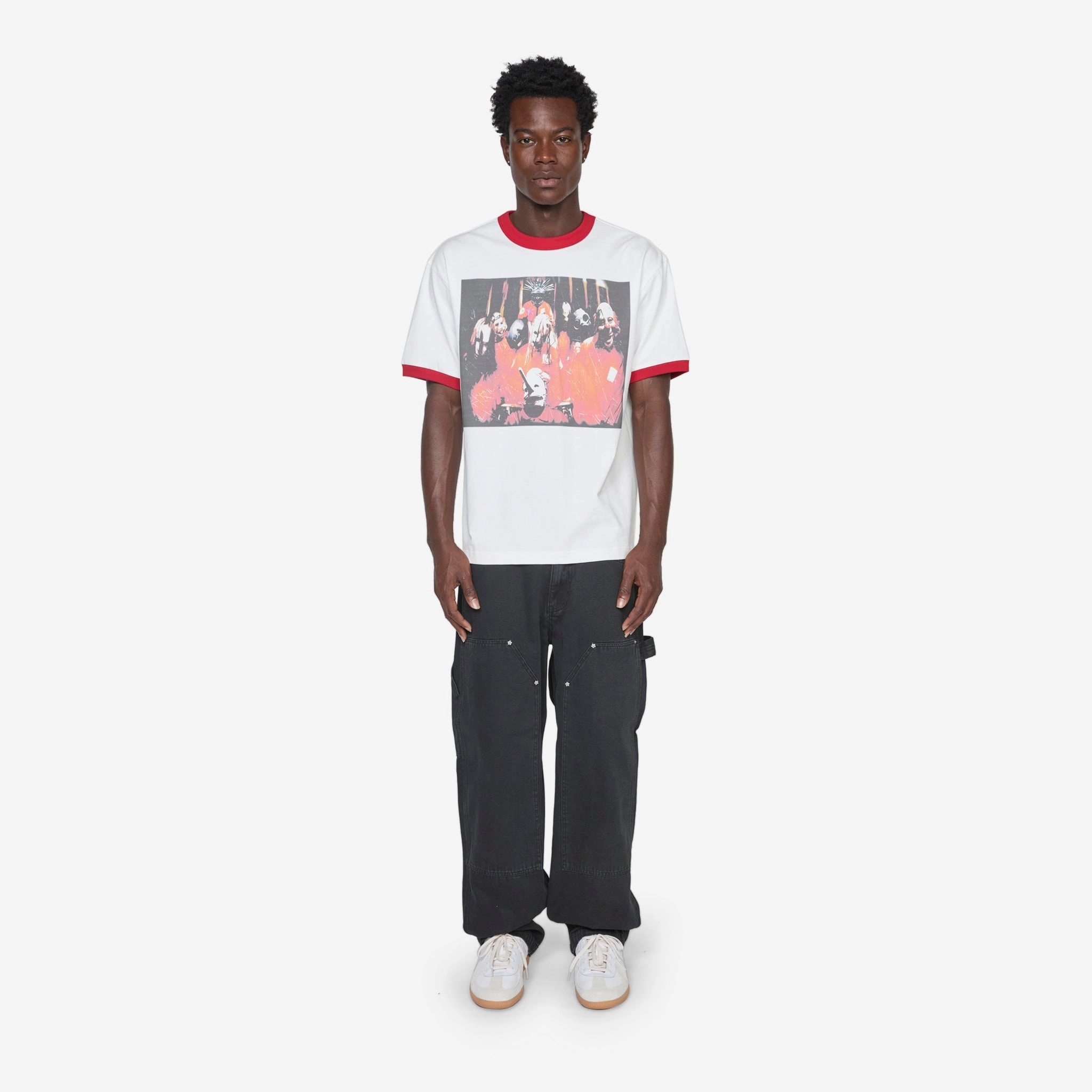 Self Titled Ringer Shirt White