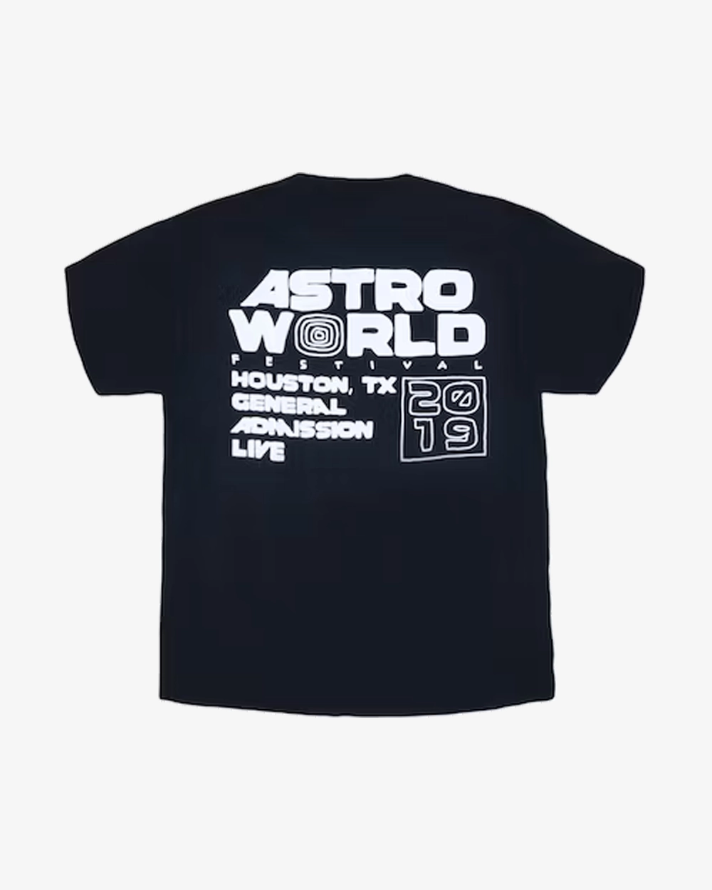 TRAVIS SCOTT ASTROFEST 2019 STAFF BLACK TEE