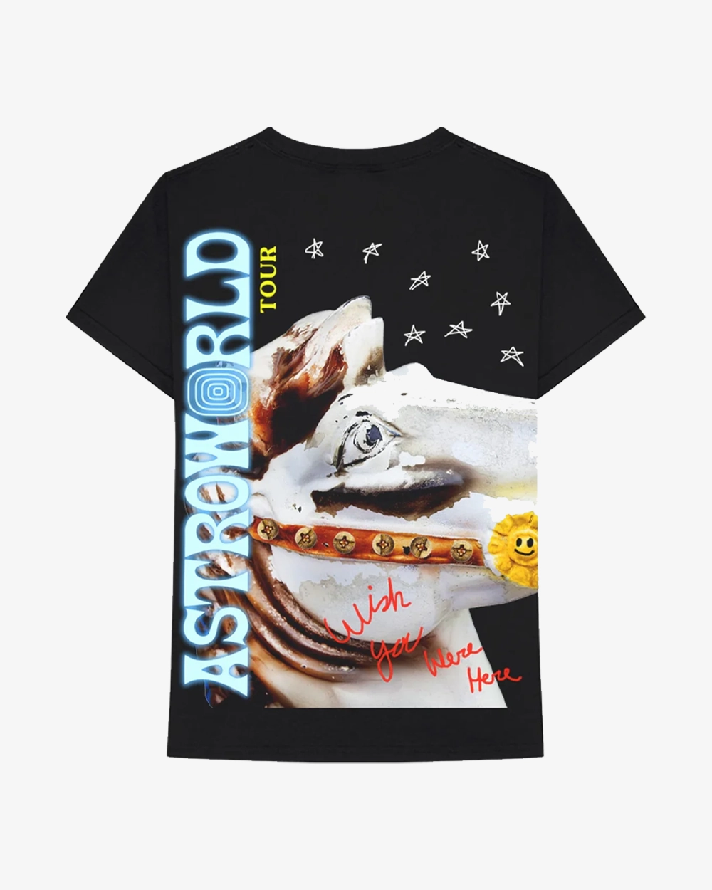 TRAVIS SCOTT ASTROWORLD LAUNCH BLACK TEE