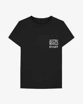 TRAVIS SCOTT ASTROWORLD STAFF BLACK TEE