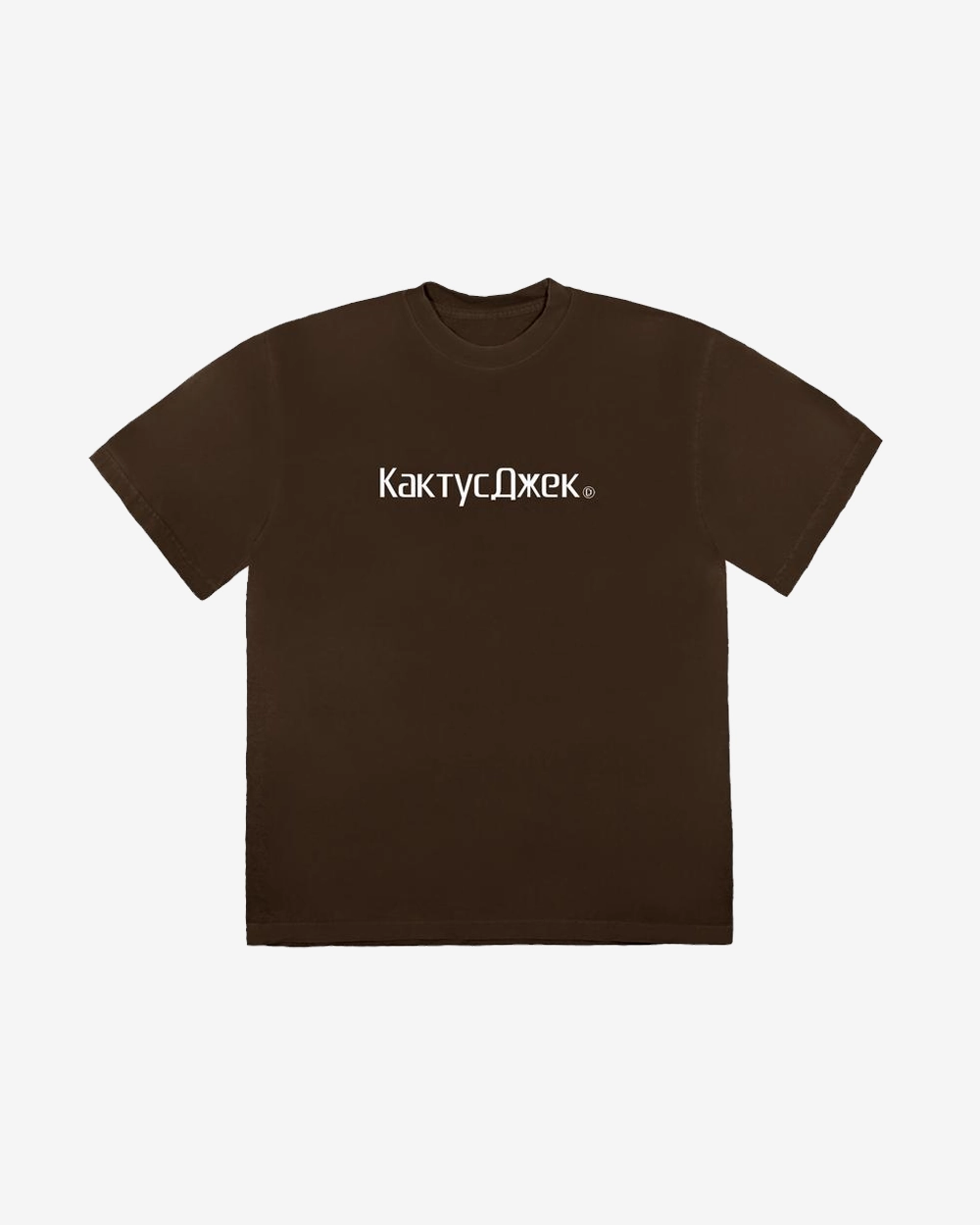 TRAVIS SCOTT CJ LOGO III WASHED BROWN TEE