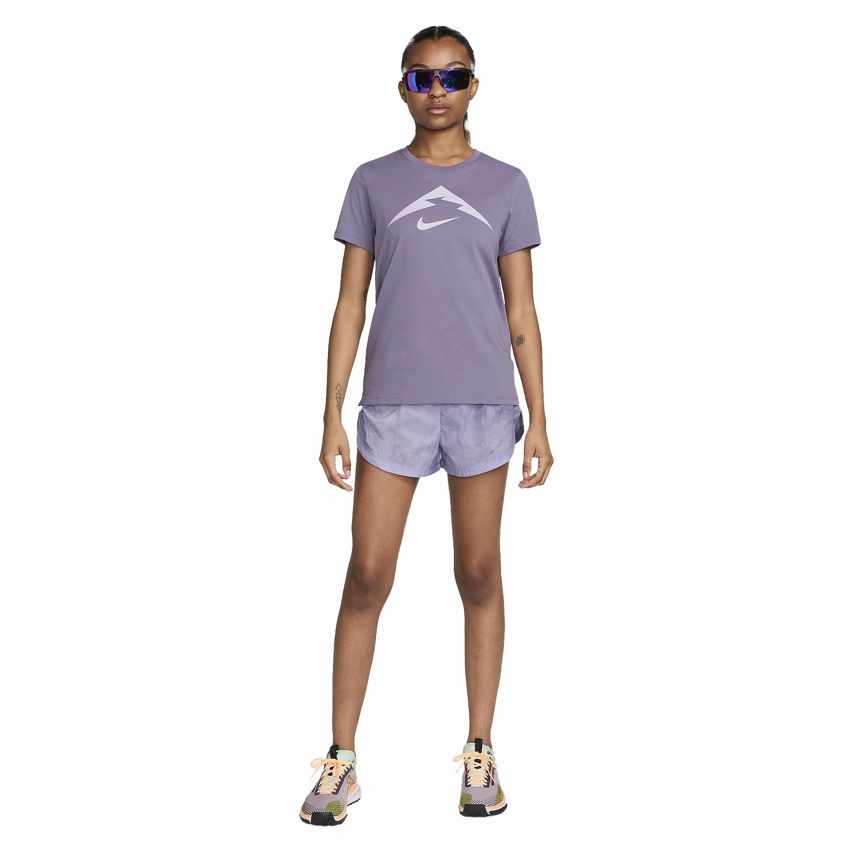 Womens Nike Trail Repel Mid Rise Running Shorts - 3 Inch